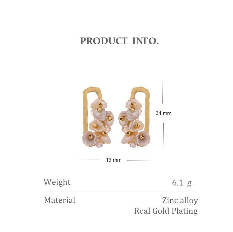 Irregular Pearl Drop Earrings