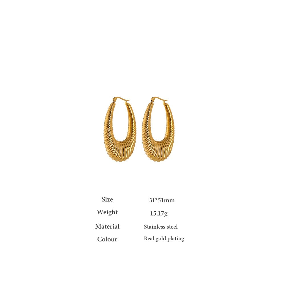 Minerva Hoop Earrings